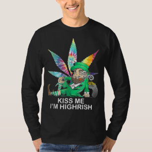 Camiseta Kisme I M Irish Leprechaun Weed Leaf St Patricks