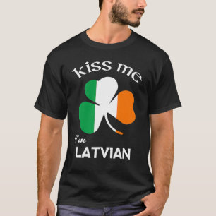 Camiseta Kisme I M Letvian Shamrock Latvia St Patrick S D