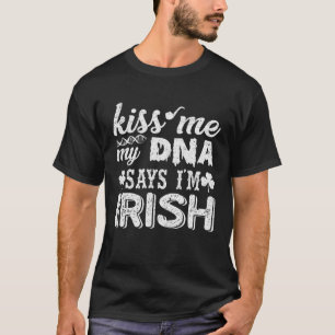 Camiseta Kisme my DNA dice que soy irlandés Patrick's Day