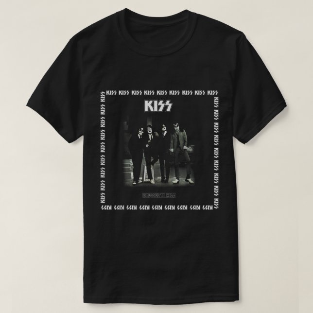 Camiseta KISS 1975 vestido para matar  (Diseño del anverso)