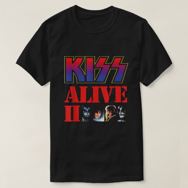 Camiseta KISS 1977 Alive II (Diseño del anverso)