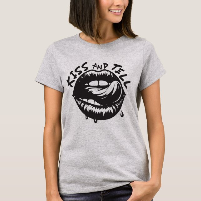 Camiseta Kiss and Tell: Halloween Lips Tee (Anverso)