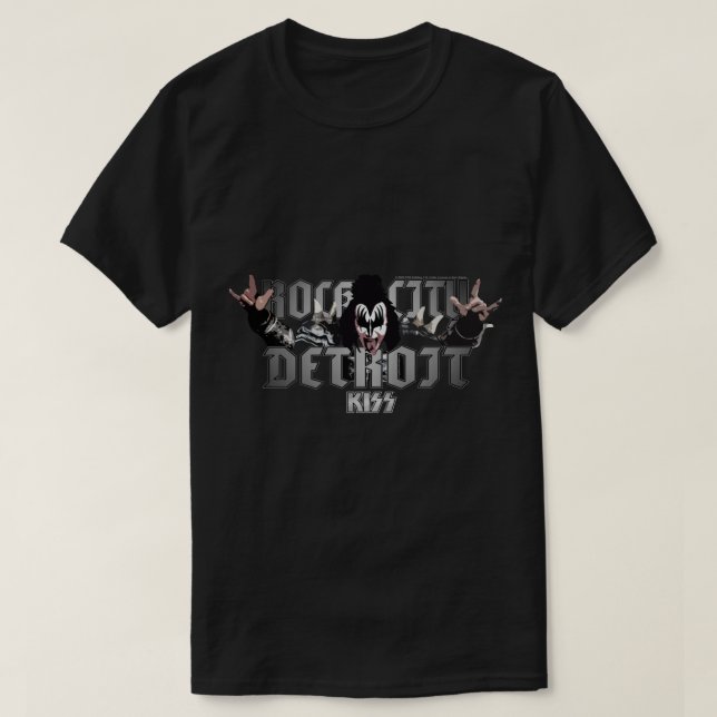 Camiseta KISS Detroit Rock City Legendaria Banda Rock The D (Diseño del anverso)