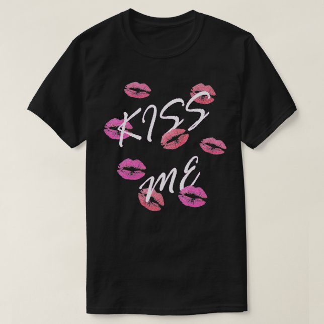 Camiseta Kiss Me El día de San Valentín (Diseño del anverso)