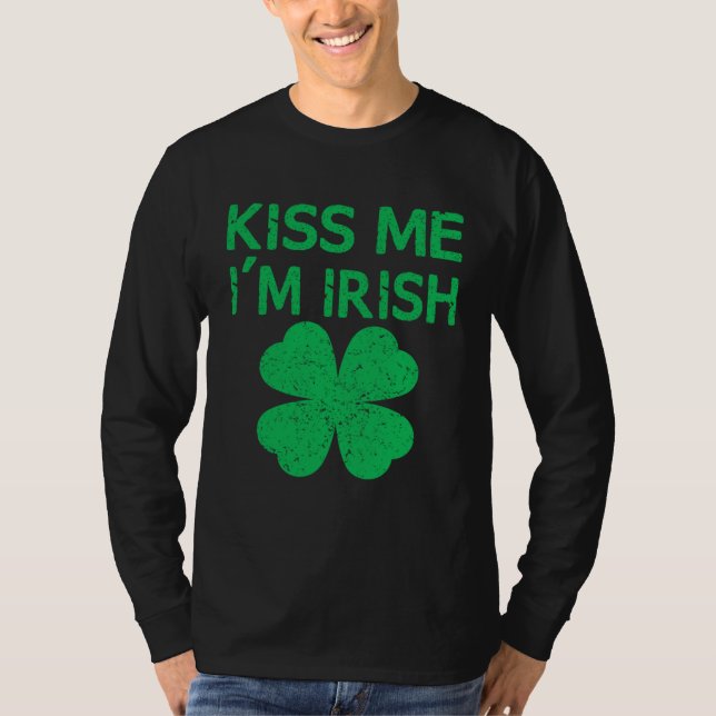 Camiseta Kiss Me I m Irish Saint Patrick Day (Anverso)