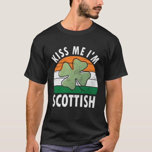 Camiseta Kiss Me I m Scottish Saint Patrick s Day 1 (Anverso)