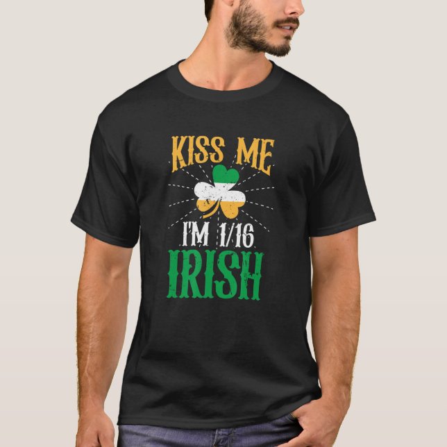 Camiseta Kiss Me Im 116 Irish Shamrock St Patricks (Anverso)