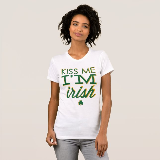 Camiseta Kiss Me I'm Irish (Anverso completo)