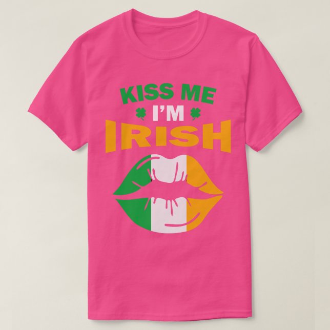 Camiseta Kiss Me Im Irish (Diseño del anverso)