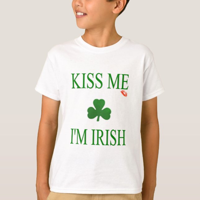 Camiseta Kiss Me Im Irish (Anverso)