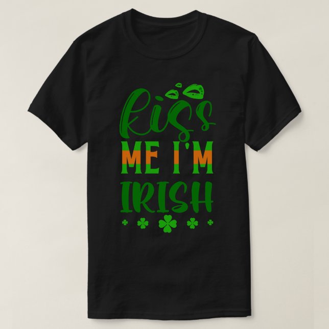 Camiseta Kiss Me Im Irish 2 (Diseño del anverso)