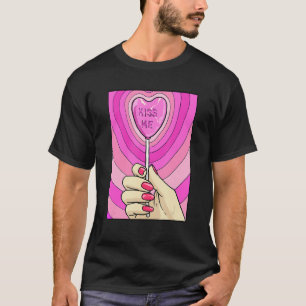Camiseta Kiss Me Lollipop Candy Lovecore Aesthetic Taken Co