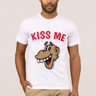 Camiseta KISS ME, mono, añadir texto de edición,