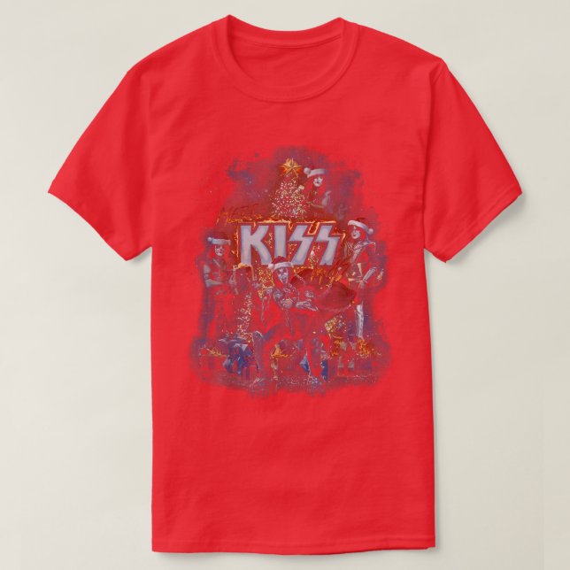 Camiseta KISS muy merry KISSmas (Diseño del anverso)