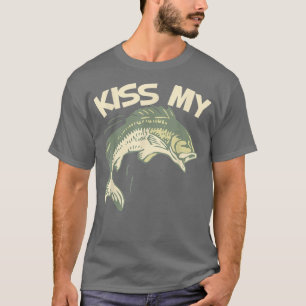 Camiseta Kiss My BassFunny Bass FishingAngler Joke 2250