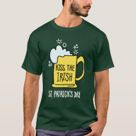 Camiseta Kiss the Irish Beer St Patrick’s Day T-Shirt