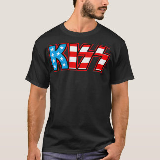 Camiseta KISS  USA Logo 