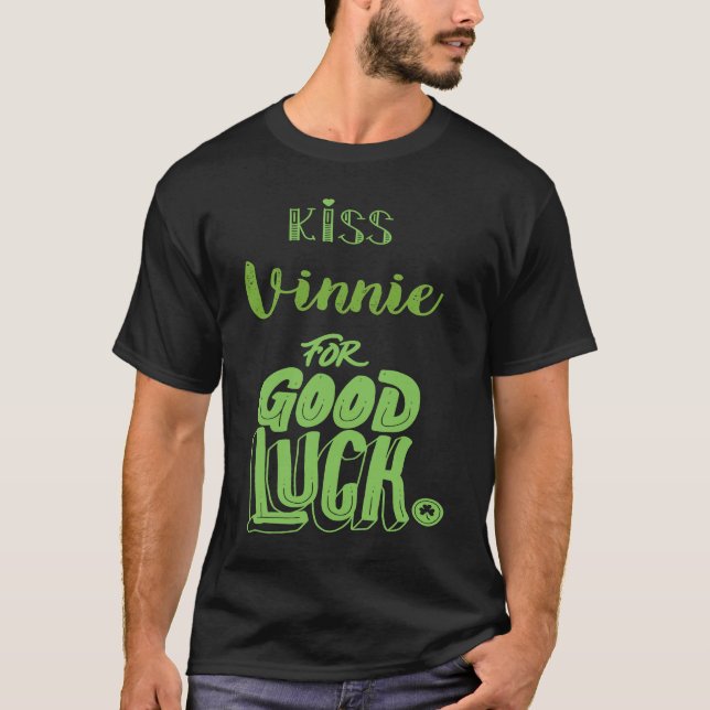 Camiseta Kiss Vinnie For Good Luck  St Patricks (Anverso)