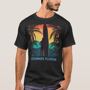 Camiseta Kissimmee Florida Palm Tree Surfboard Surfi