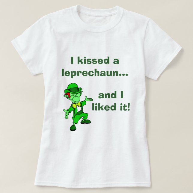 Camiseta Kissing Leprechauns (Diseño del anverso)