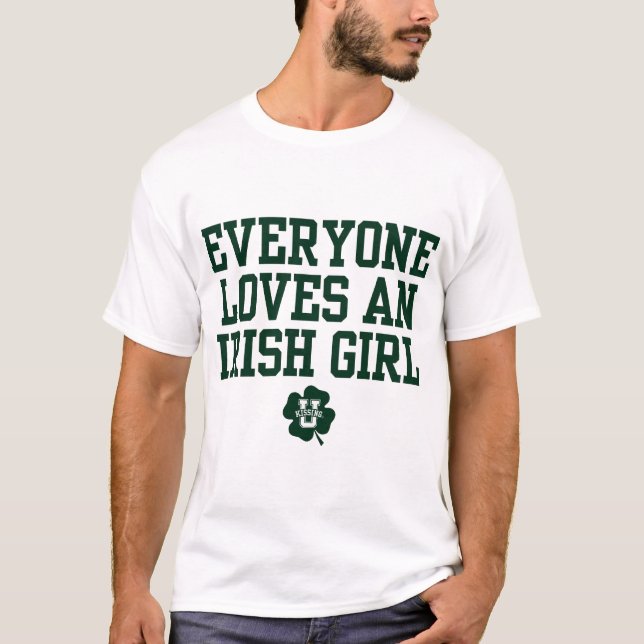 Camiseta KissingU.com - A TODOS LES ENCANTA UN CHICA IRLAND (Anverso)