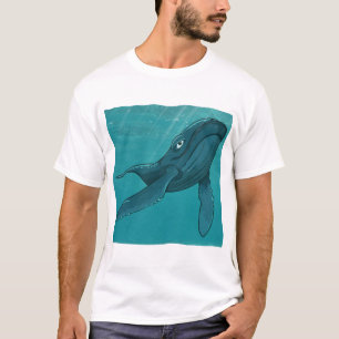 Camiseta Kit, cachalote, bajo el agua