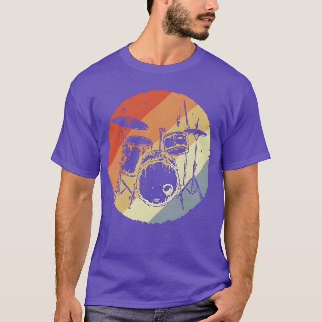 Camiseta Kit de batería amigo retro (Anverso)
