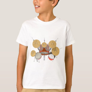Camiseta Kit de batería naranja: