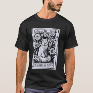Camiseta Kit de Cartas de Tarot para Amantes de Gatos Antig