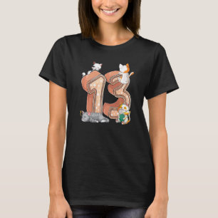 Camiseta Kit de cumpleaños número 13 de gatos Trece 13 años