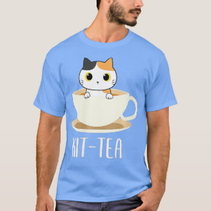 Camiseta Kit de gato para mujeres Tea Funny Cat Lover
