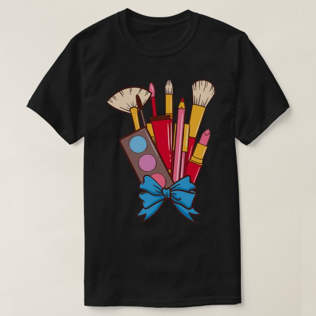 Camiseta Kit de maquillaje mujer estética 2 (Diseño del anverso)