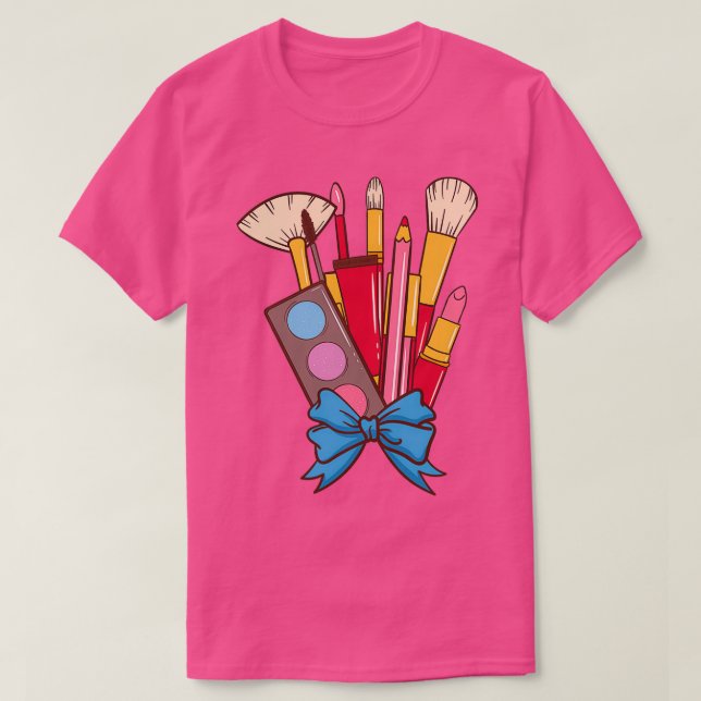 Camiseta Kit de maquillaje mujer esteticista 1 (Diseño del anverso)