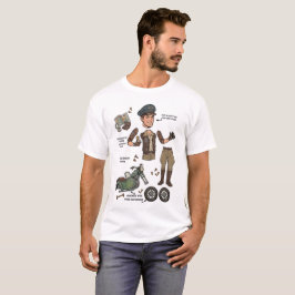 Camiseta Kit de muñeca de papel aventurero vintage