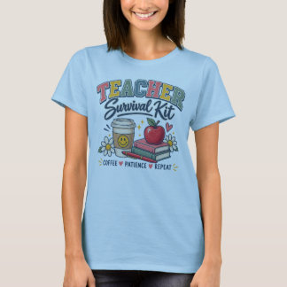 Camiseta Kit de Supervivencia para Maestros, Tee D