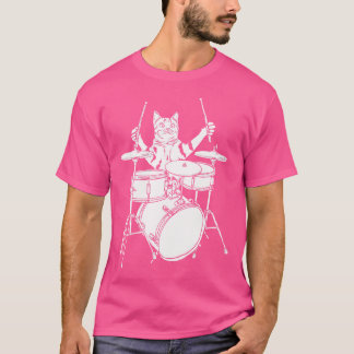 Camiseta Kit de tambor de tambor para reproducir gatos dive