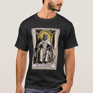 Camiseta Kit de Tarot de Amantes de Gatos Antiguos Carta de