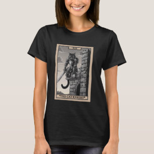 Camiseta Kit de Tarot para Amantes de Gatos Antiguos Carta
