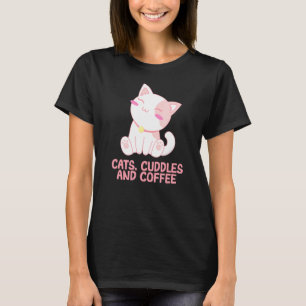 Camiseta Kit de tazas de café para gato y café para el aman