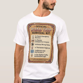 Camiseta Kit Oficial de Supervivencia para Viajes en Coche