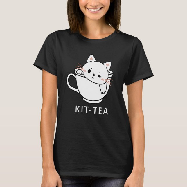Camiseta Kit Té Cat Cuteado Y Cat Tea 1 (Anverso)