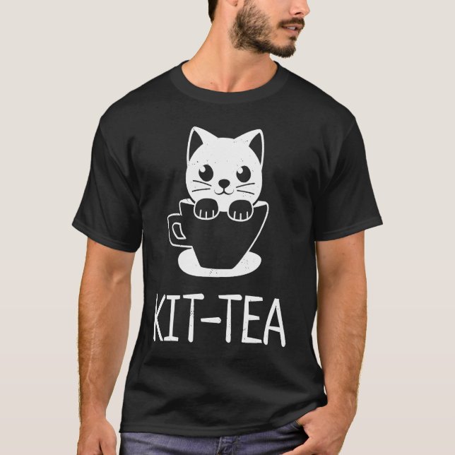 Camiseta Kit Té Cute Kitten Y Cat (Anverso)