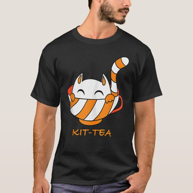 Camiseta Kit Tea Cat Cute Y Cat 1 (Anverso)