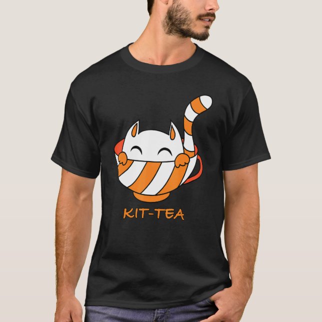 Camiseta Kit Tea Cat Cute Y Cat 7 (Anverso)
