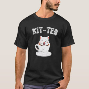 Camiseta Kit Tea Cat Hot Cup Cat Propietario de Gato Kitten