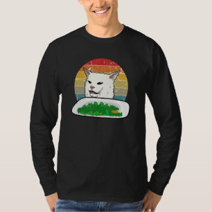 Camiseta Kit vegan meme de internet de gato confuso con gri