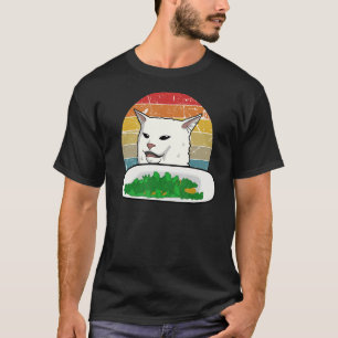 Camiseta Kit vegan meme de internet de gato confuso con gri