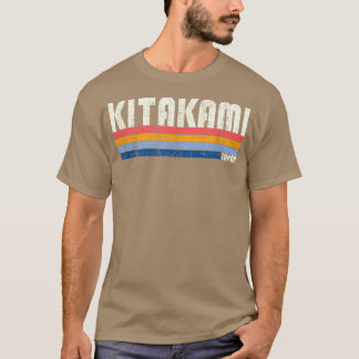Camiseta Kitakami estilo retro vintage de los años 70, Japó