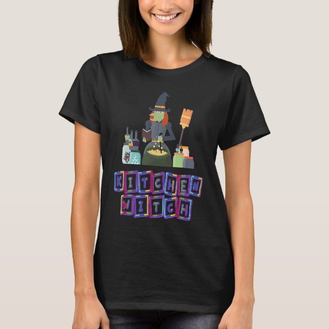 Camiseta Kitchen Witch Lady Chef  Humorous (Anverso)