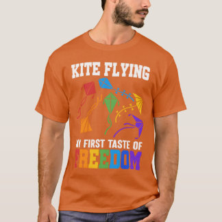 Camiseta Kite Flying Freedomhrowback Hobby Colorful Kite gi